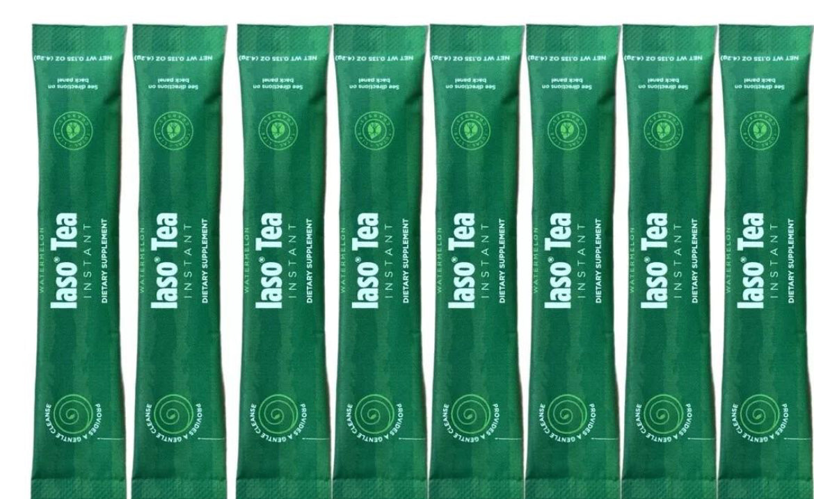 Watermelon laso 3 pack detox tea sachets for energy and revitalization from GetCandyCleanse